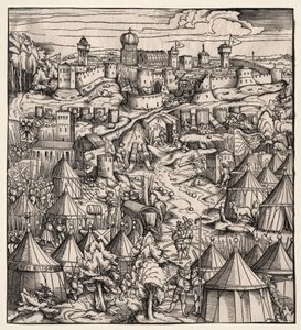 Der Weisskunig (The White King): パドヴァ包囲戦 作： Hans Burgkmair