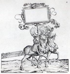 マクシミリアンの凱旋行列、1516-18年頃の風景（木版画） 作： Hans Burgkmair