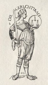 七つの美徳：正義 作： Hans Burgkmair