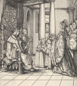 1514〜16年にデルワイスクニッヒから娘マーガレットとフィリップ王の子供たちを受け入れる白い王