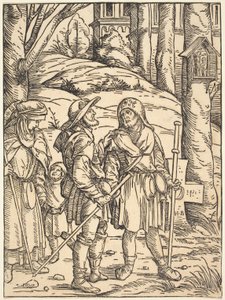 沿道神社の巡礼者 作： Hans Burgkmair I