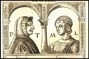 ペトラルカとローラ、1545年頃。 作： Hans Burgkmair the Elder