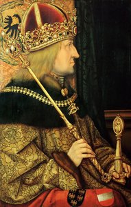 フレデリック3世の肖像1415-1493、15世紀後半の神聖ローマ皇帝 作： Hans Burgkmair the Elder