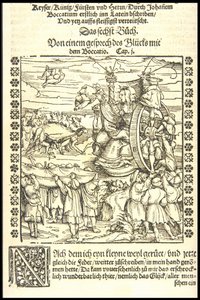 ホイールオブフォーチュン、約1545年。 作： Hans Burgkmair the Elder