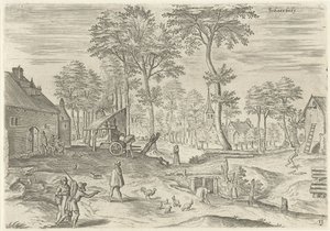 スカールベークの眺め Schaerbeek (オブジェクトのタイトル) ブリュッセル周辺の顔（連載タイトル） 作： Hans Collaert (I)