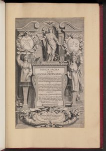 Biblia Sacra Cvm Glossa Ordinaria のタイトル ページ 作： Hans Collaert the Younger after Sir Peter Paul Rubens