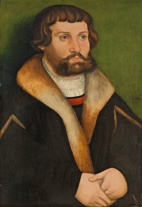 ドイツ語：髭を生やした男の肖像 作： ハンス・クラナッハ