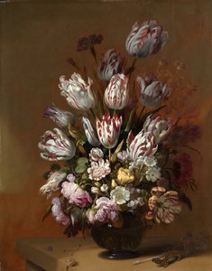 花のある静物画 1639年 作： Hans Gillisz. Bollongier