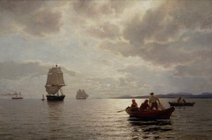 オスロフィヨルドから 作： Hans Gude