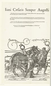 Triomfwagen van keizer Maximiliaan I Kopieën naar Dürers Triomfwagen voor keizer Maximiliaan I (シリーズ タイトル) これは、インビクタスに敬意を表して勝利を収めたチャリオットです。 最も輝かしい王子 D. マクシミリアン シーザリス ゼンパー アウグストゥスは服を着た、アルベルトゥス作 作： Hans Guldenmund
