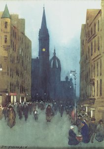 High Street, Edinburgh (oil on canvas)   1403125   ja       japanese Successfully Translated  Original: Parish church (Parochiekerk Sint-Maarten). Painting. Translat: Parish church (Parochiekerk Sint-Maarten). Painting. 1428472 ja japanese Successfully Tra 作： Hans Hansen