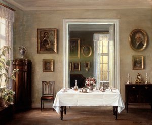 「インテリア」、c1900-1940 作： Hans Hilsoe