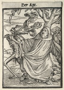 死のダンス: アボット 作： Hans Holbein