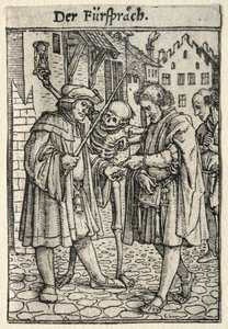 死のダンス：支持者。 作： Hans Holbein