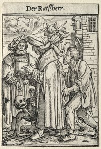 死の舞踏：評議員 作： Hans Holbein