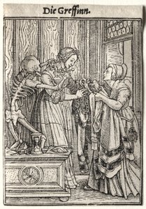 死の舞踏：伯爵夫人 作： Hans Holbein