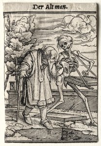 死のダンス：老人。 作： Hans Holbein