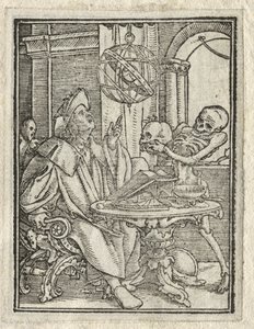 死のダンス：占星術師、リッチマン。 作： Hans Holbein