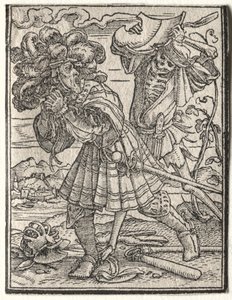 死のダンス：伯爵か伯爵。 作： Hans Holbein