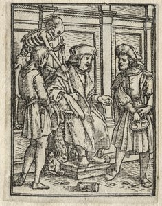 死の舞踏：裁判官 作： Hans Holbein