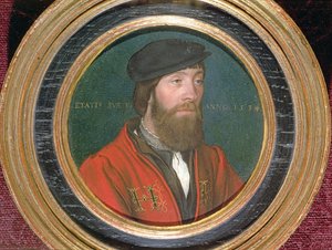 イギリスのヘンリー8世王の宮廷にいる役人、1534年（72442組） 作： Hans Holbein der Jüngere