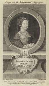 キャサリンハワード、ヘンリー8世の女王 作： Hans Holbein der Jüngere
