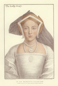 フランシス・ハワード、サリー伯爵夫人（アクアチント） 作： Hans Holbein der Jüngere