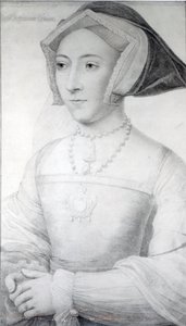ジェーン・シーモア、1536年頃（チョーク、ペン、インク） 作： Hans Holbein der Jüngere