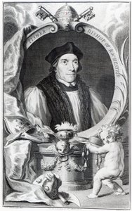 ジョンフィッシャー、ロチェスターの司教、ヤコブスウーブラケンによって彫刻、c.1738-42 作： Hans Holbein der Jüngere