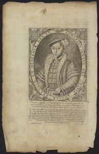 イングランドとアイルランドのエドワード6世王 作： Hans Holbein der Jüngere