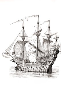 ヘンリー8世を金の布地に運んだ戦士、1880年頃 作： Hans Holbein der Jüngere