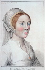 フランチェスコバルトロッツィ（1727-1815）によって刻まれたキャサリンハワード（1520-42）の肖像1796 作： Hans Holbein der Jüngere