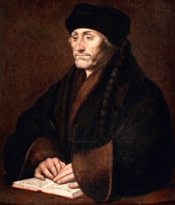 エラスムスの肖像 作： Hans Holbein der Jüngere