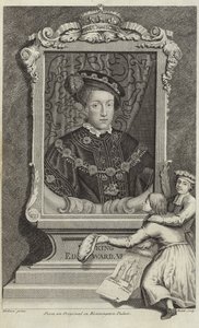イギリスのエドワード6世の肖像画 作： Hans Holbein der Jüngere