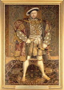 ヘンリー8世の肖像（1491-1547） 作： Hans Holbein der Jüngere