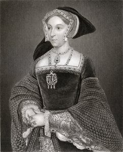 1823年「ロッジの英国の肖像」からのジェーン・シーモアの肖像（c.1509-37）