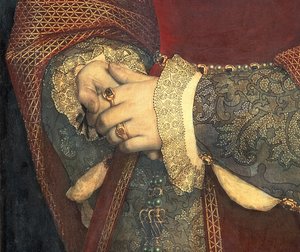 ジェーン・シーモアの肖像、1536年（32610の詳細） 作： Hans Holbein der Jüngere