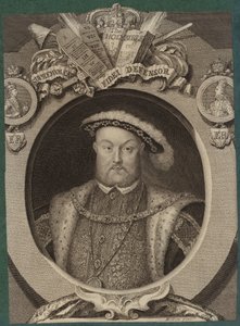 イギリスのヘンリー8世王の肖像 作： Hans Holbein der Jüngere