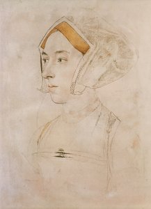 ウィロビー夫人の肖像（紙にパステル） 作： Hans Holbein der Jüngere
