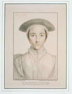 フランチェスコバルトロッツィ（1727-1815）によって彫刻されたクリーブのアン女王（1515-57）の肖像1796年に出版された 作： Hans Holbein der Jüngere