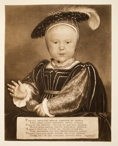 エドワード王子、後にキングエドワード6世、1540年頃、パブ。 1902（コロタイプ） 作： Hans Holbein der Jüngere