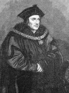 トーマス・モア卿（1478-1535）（84116も参照） 作： Hans Holbein der Jüngere