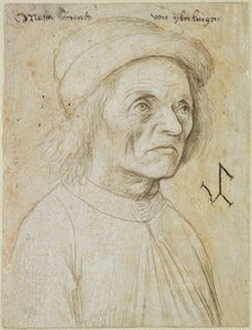 コンラッド・ヴルフェルの肖像（紙に銀色の鉛筆） 作： Hans Holbein the Elder