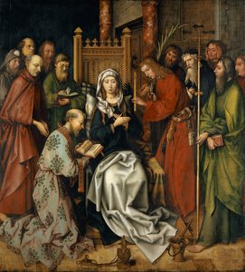 聖母の死、1501年フランクフルトのドミニカ人の祭壇画から