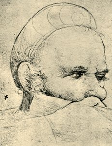 1514-1515年、1943年に狙いを定めたクロスボウマンの頭。 作： Hans Holbein the Elder
