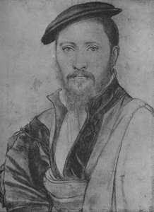 紳士：不明、1535 1945 作： Hans Holbein der Jüngere