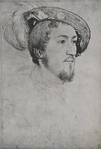 紳士：不明、c1532-1543 1945 作： Hans Holbein der Jüngere