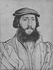 紳士：不明、c1535 1945 作： Hans Holbein der Jüngere