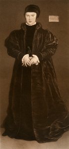 デンマークのクリスティーナ、ミラノ公爵夫人、1538年、1902年 作： Hans Holbein der Jüngere