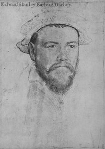 エドワード・スタンレー、ダービー伯爵、c1532-1543 1945 作： Hans Holbein der Jüngere